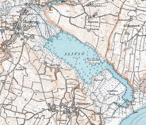 Kortudsnit 1901-1945 fra Historisk Atlas